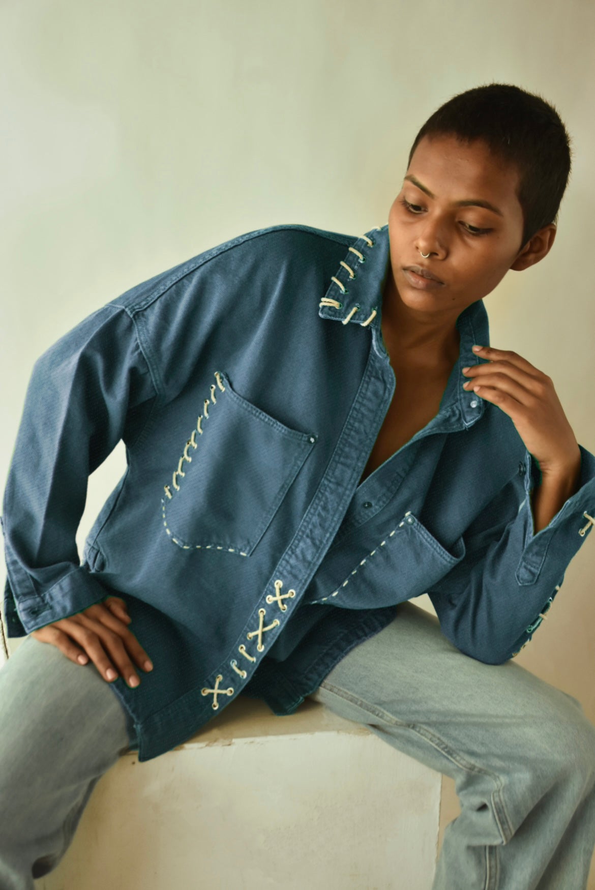 All Strings Attached Denim Shirt