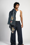 Handpainted Tiger Jeans #02