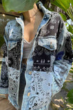 Bandana Montage Jacket (Without Fleece)