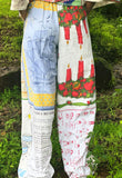 Vintage Tea Towel Pants #04