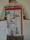 Vintage Tea Towel Shirt #12