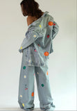 Handpainted Fruit Denim Jeans