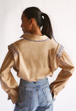 The Broderie Cropped Shirt